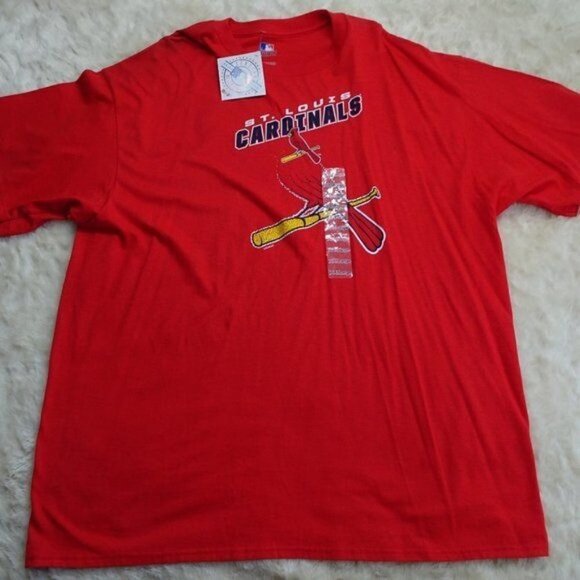 NWT MLB St. Louis Cardinals Red T-Shirt Size 2XL - Picture 1 of 9